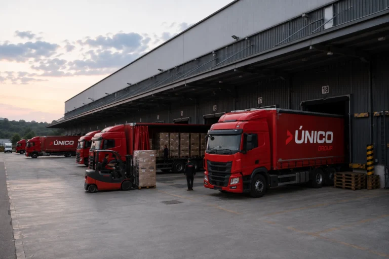 Docas de crossdocking da Único Group em Minas Gerais