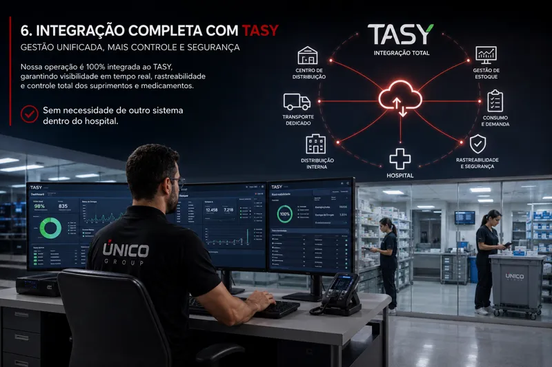 Integração direta com o sistema hospitalar TASY